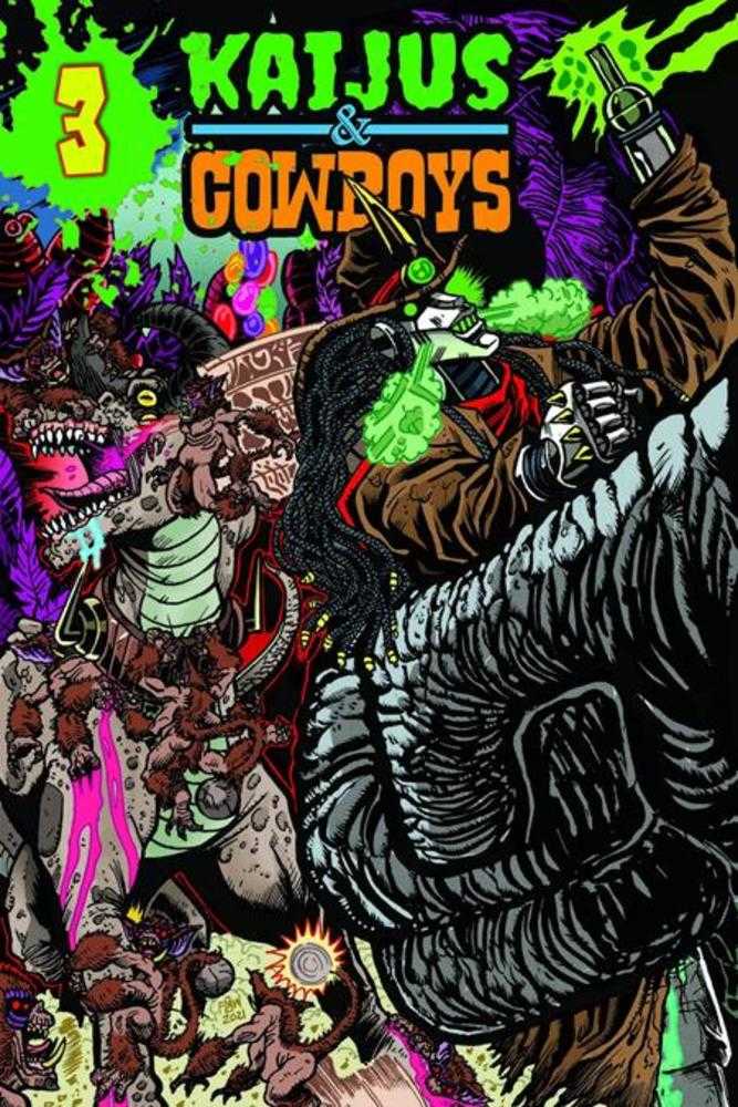 Kaijus And Cowboys #3 (Of 12) Cover A Frankie B Washington
